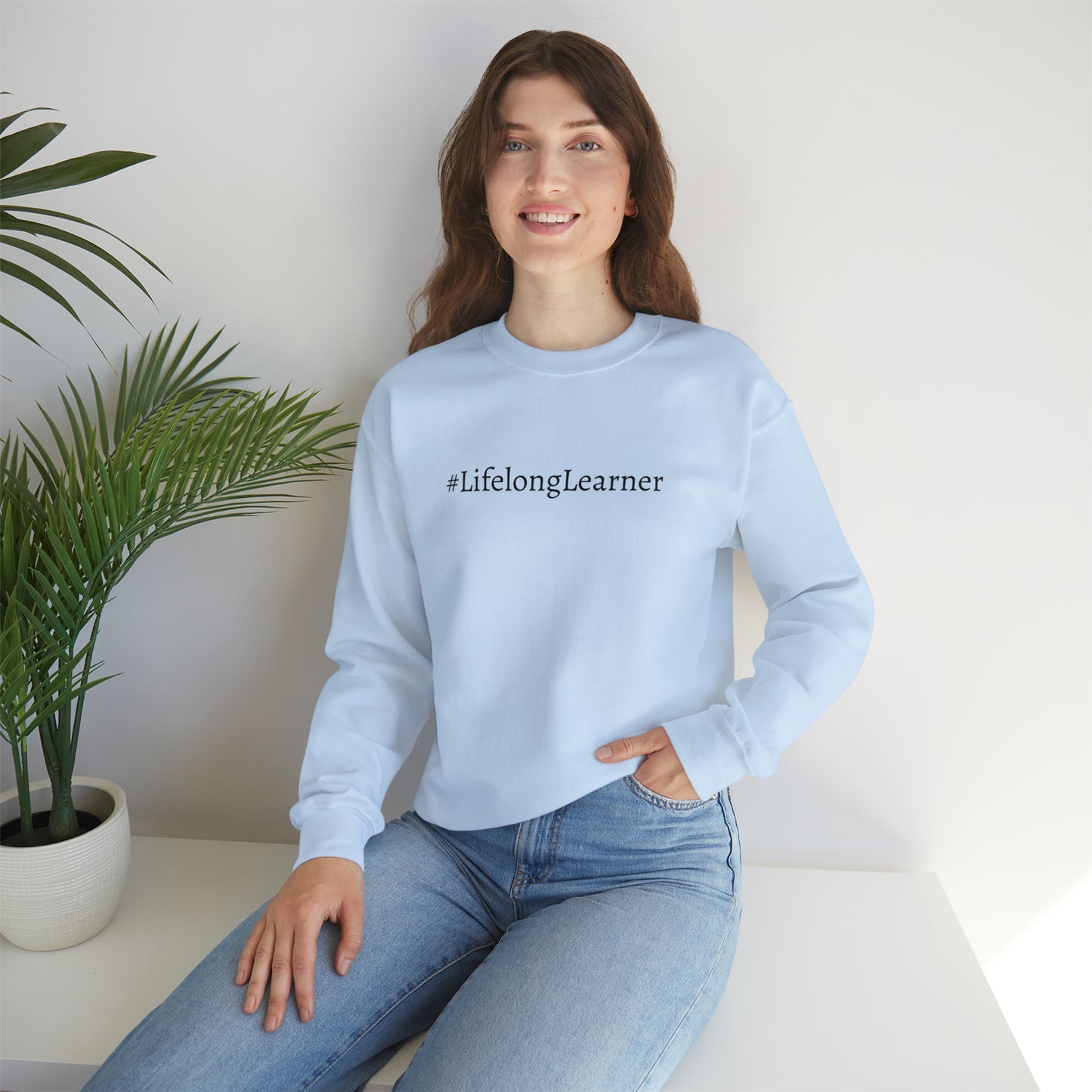 #LifelongLearner Crewneck Sweatshirt