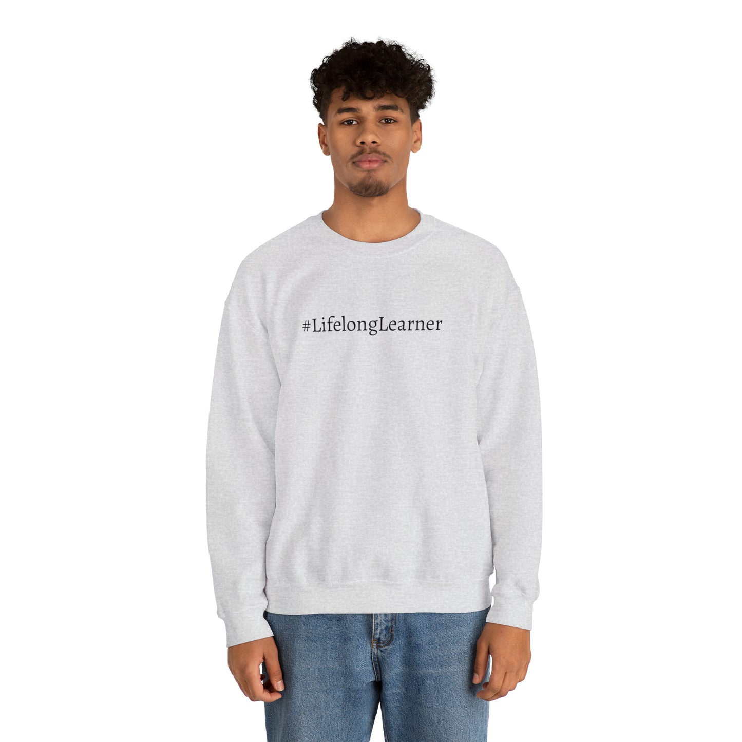 #LifelongLearner Crewneck Sweatshirt