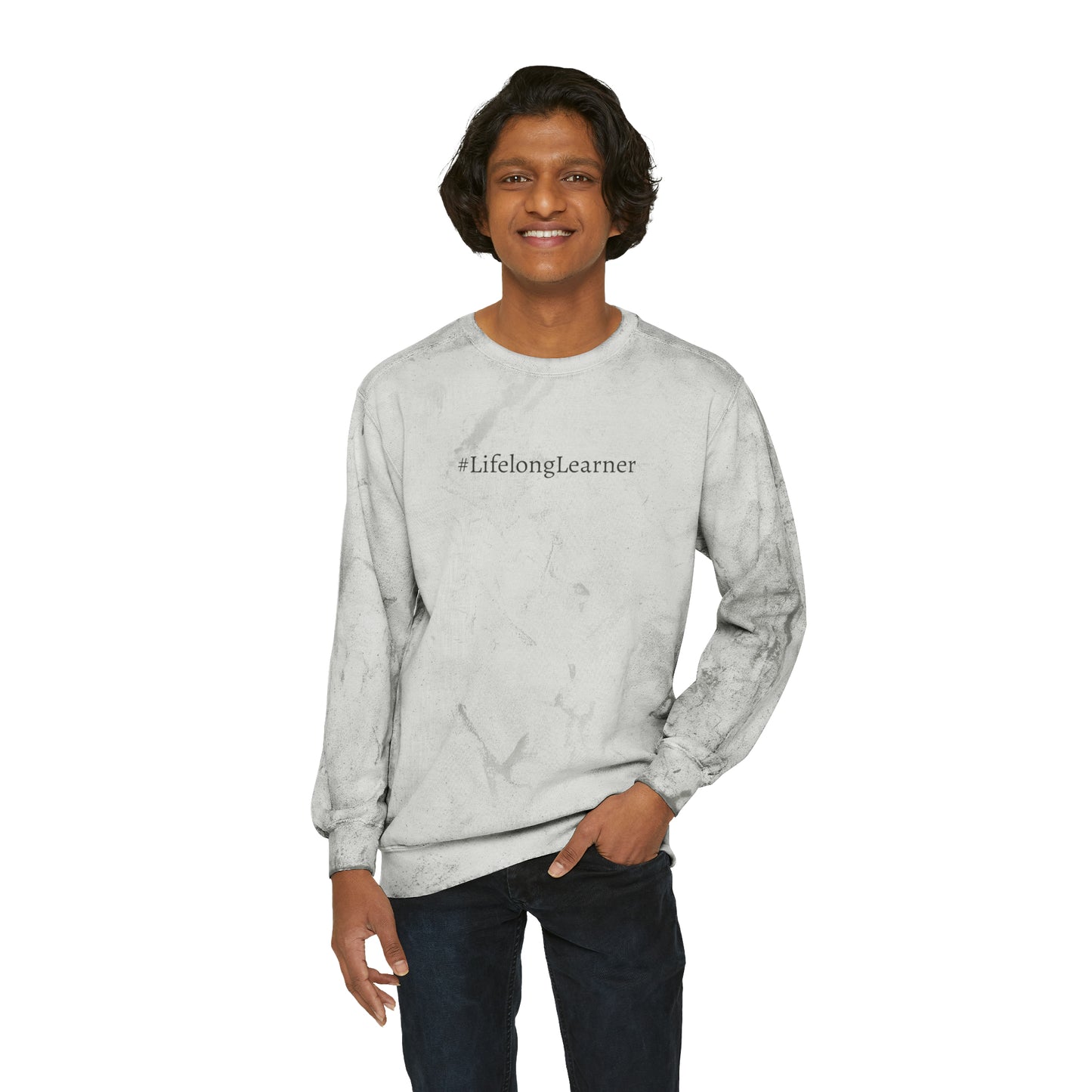 #LifelongLearner Color Blast Crewneck Sweatshirt