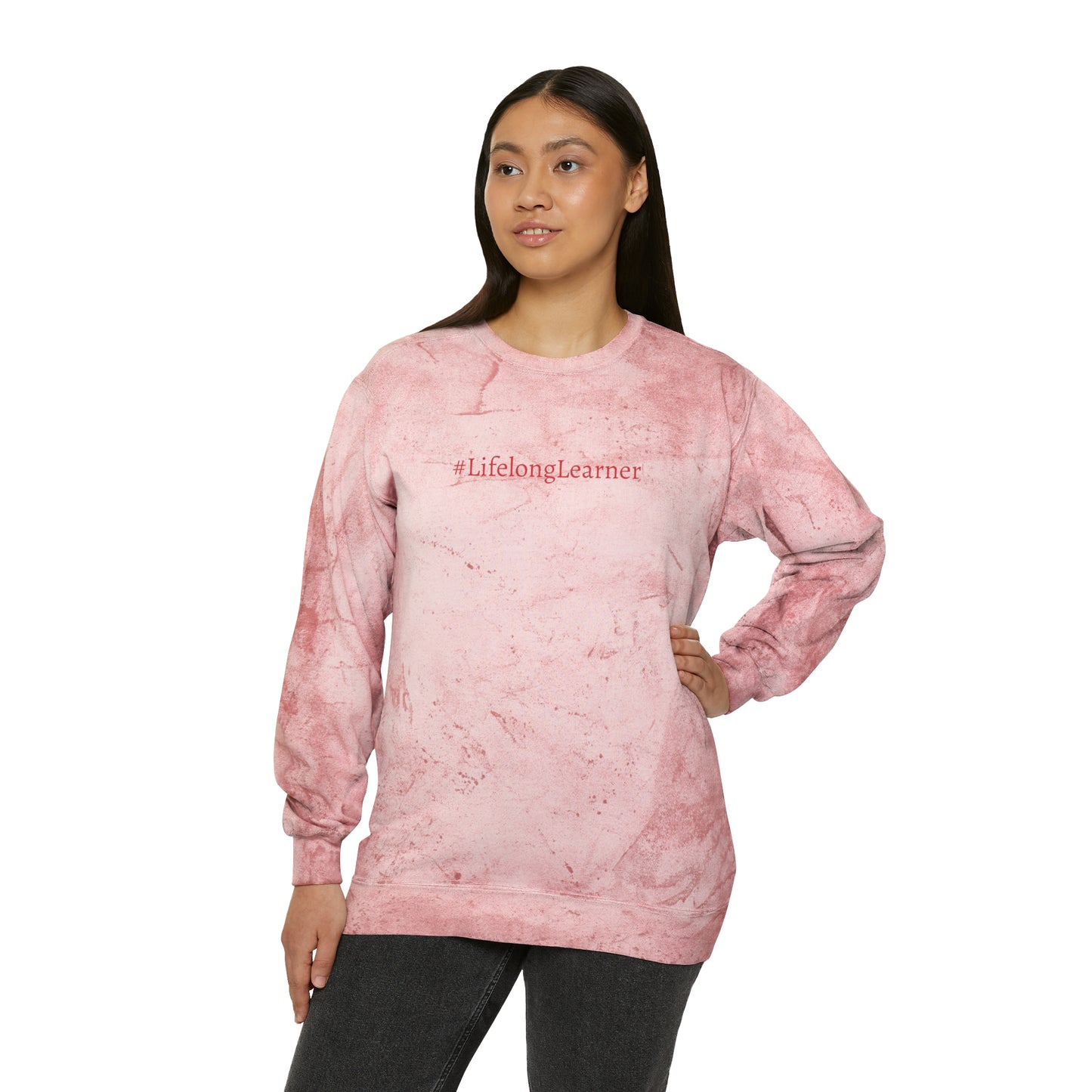 #LifelongLearner Color Blast Crewneck Sweatshirt