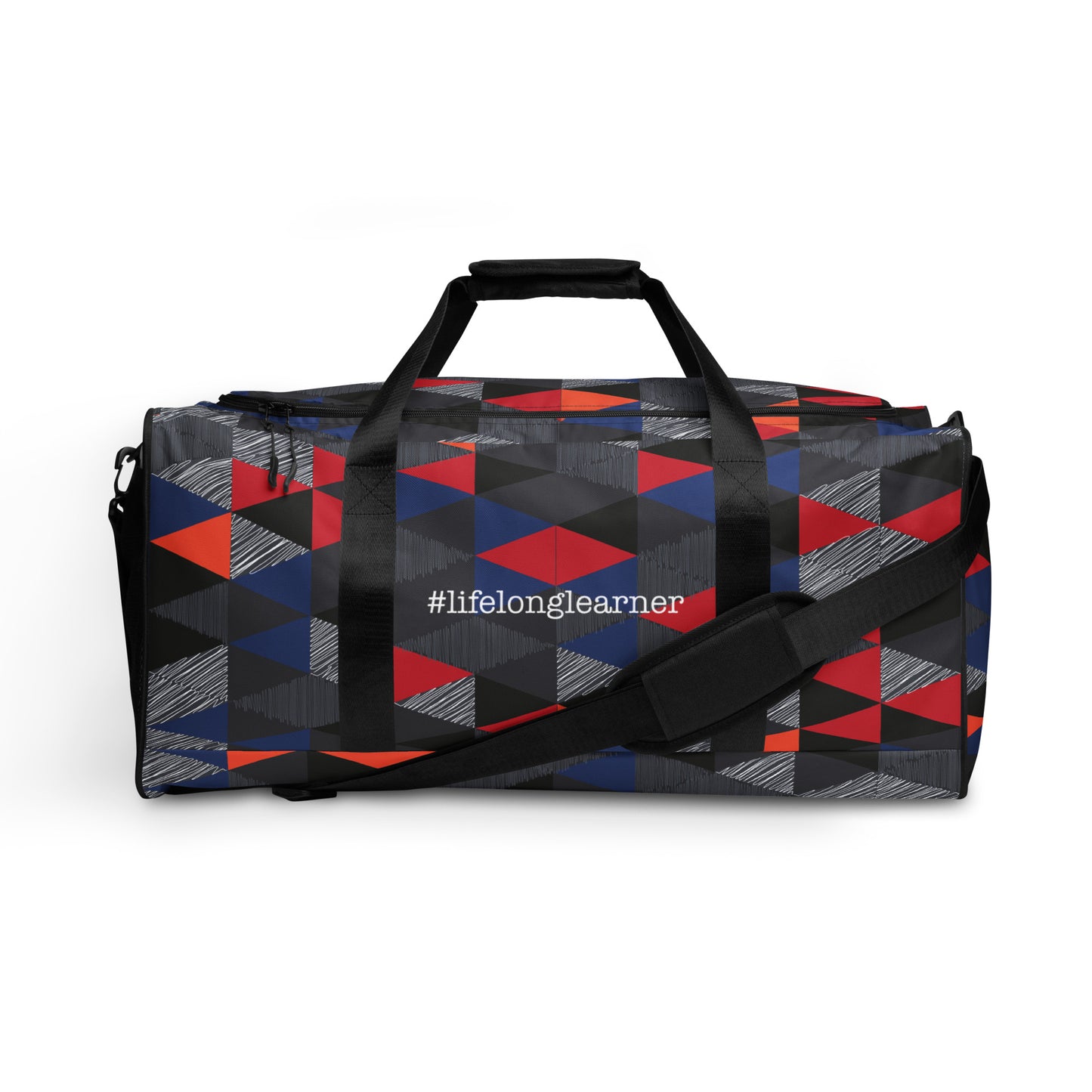 #LifeLongLearner Triangle Duffle bag