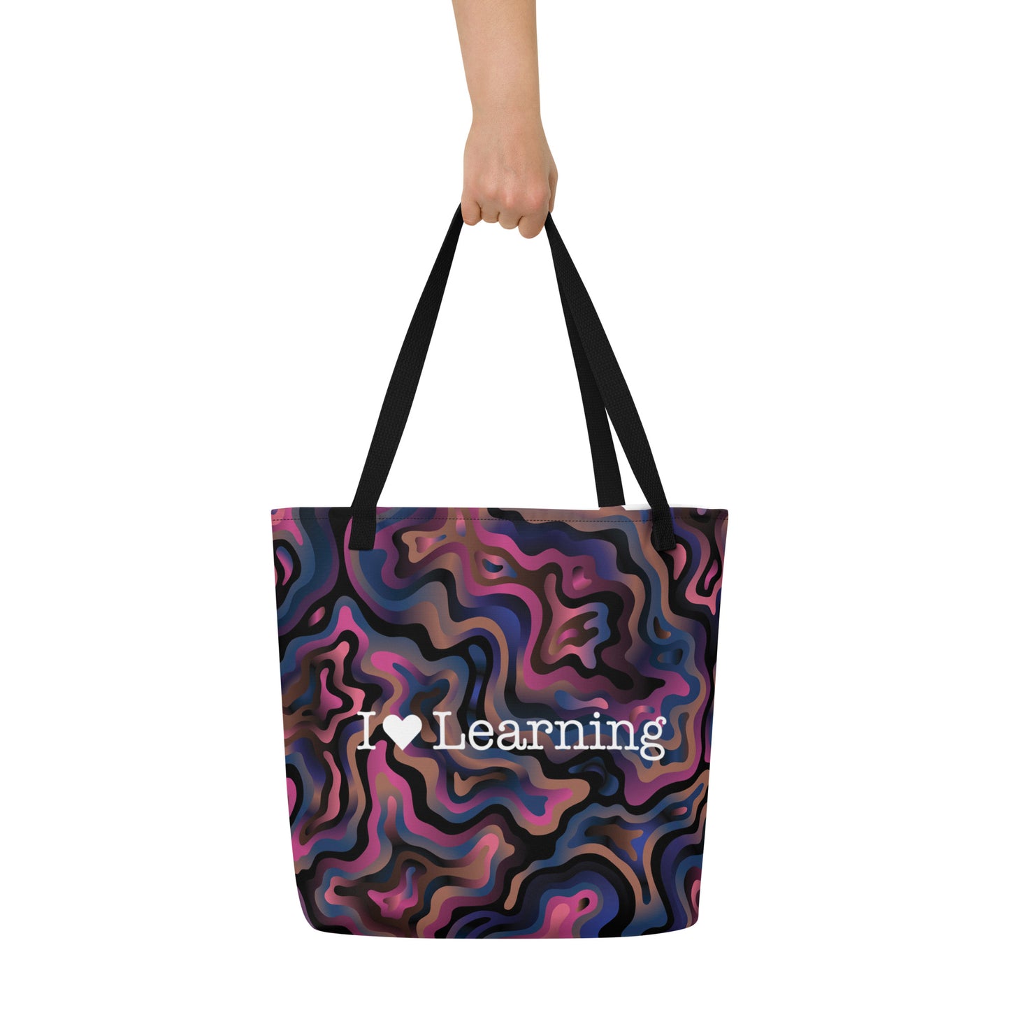 I <3 Learning Groovy Large Tote Bag