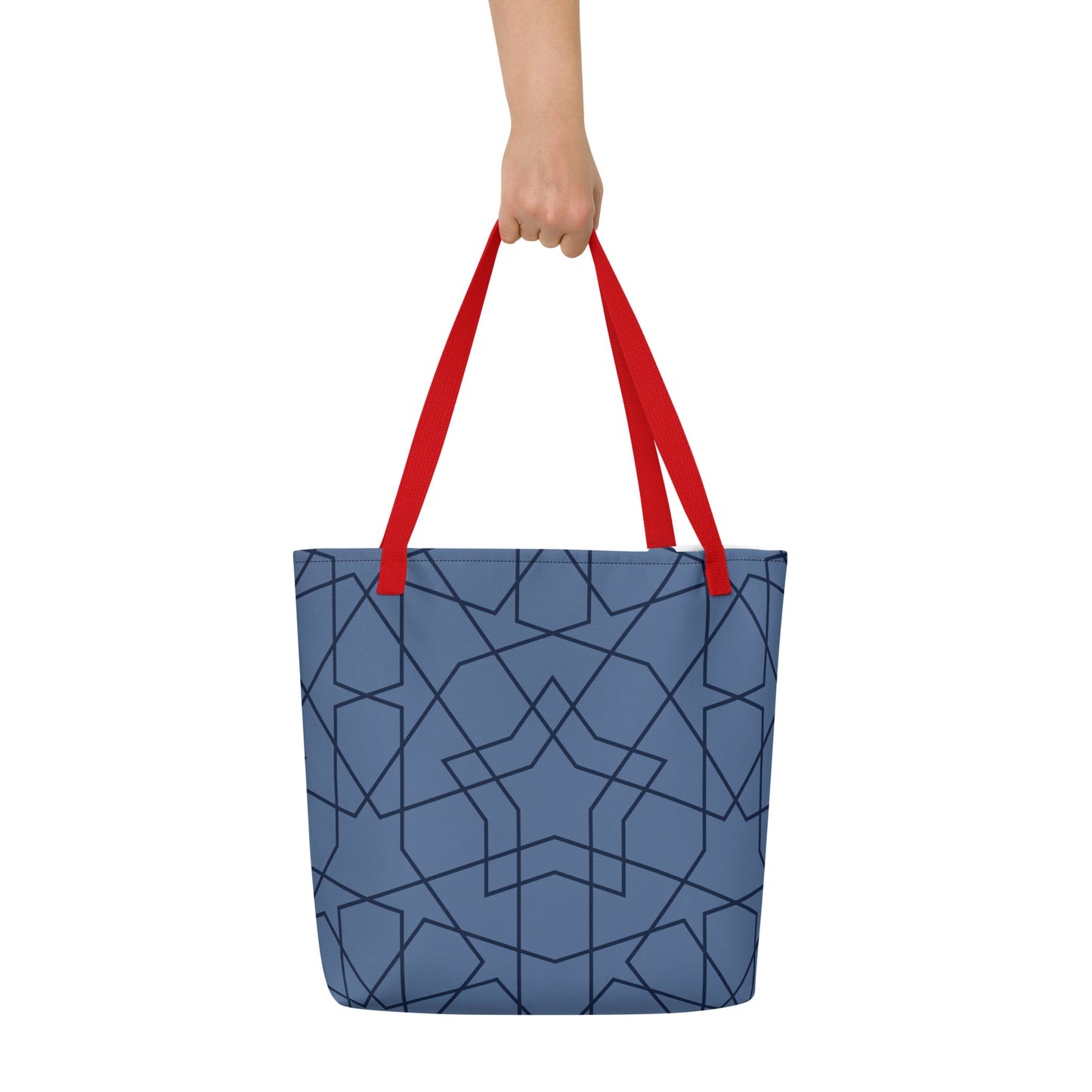 #LifeLongLearner Star All-Over Print Large Tote Bag