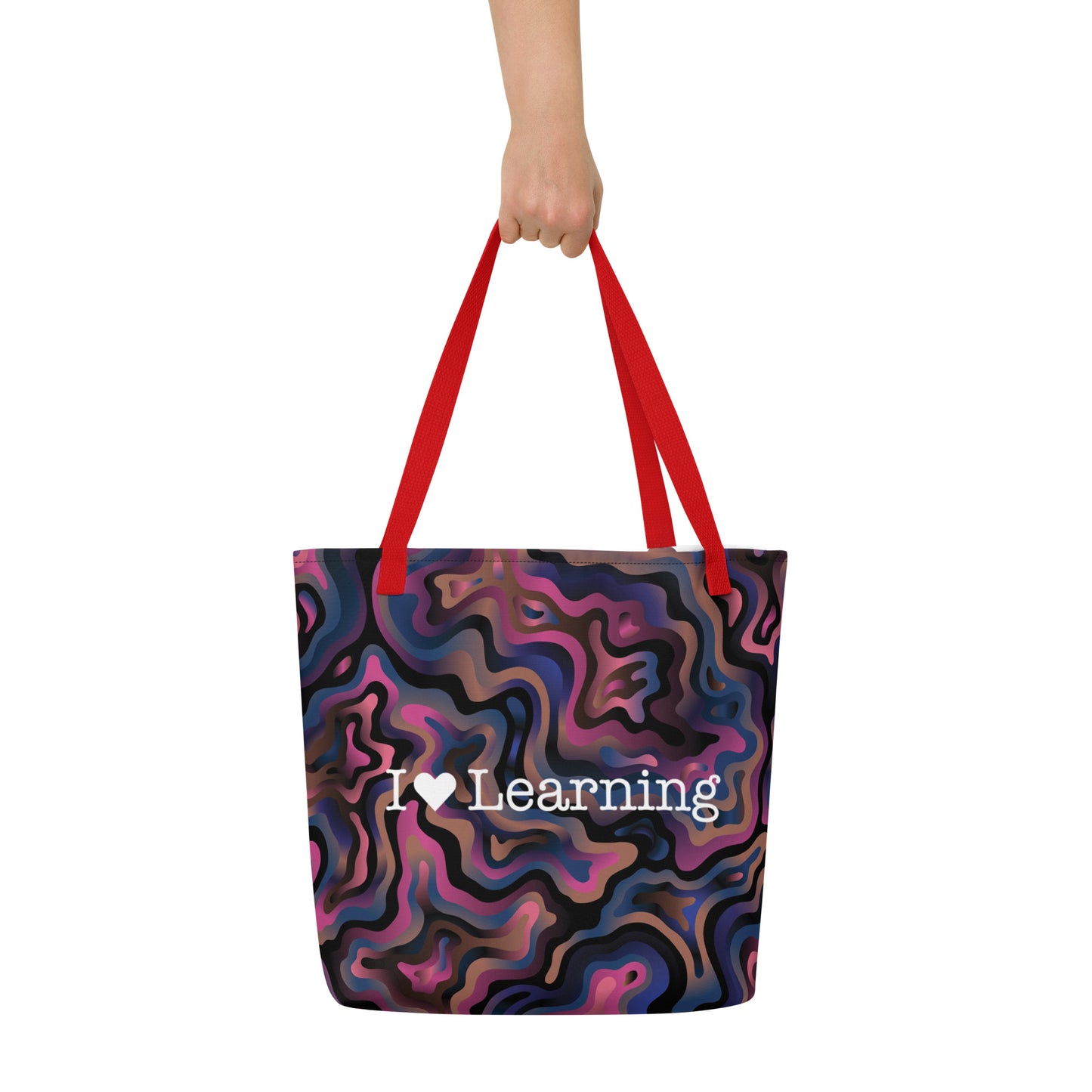 I <3 Learning Groovy Large Tote Bag