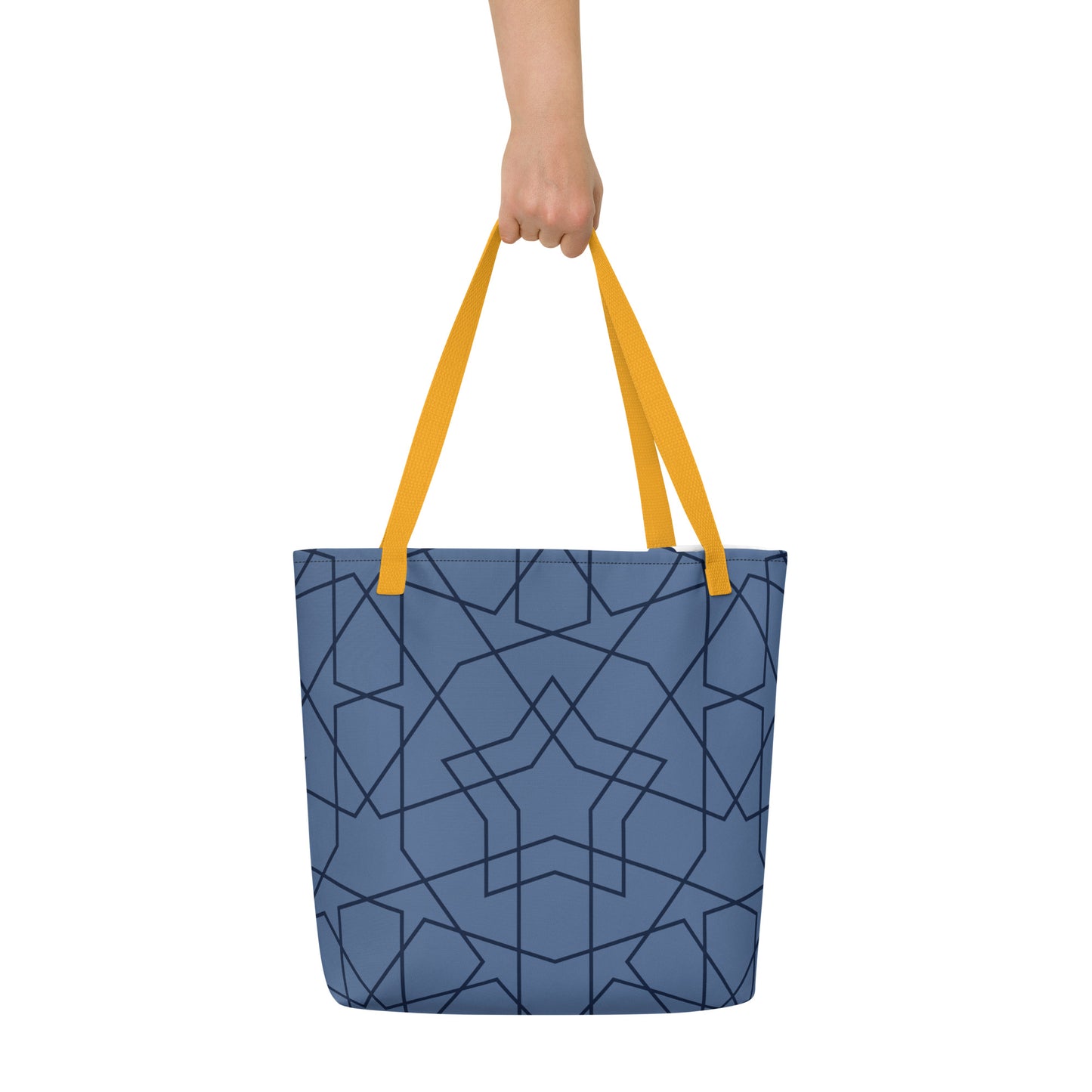 #LifeLongLearner Star All-Over Print Large Tote Bag