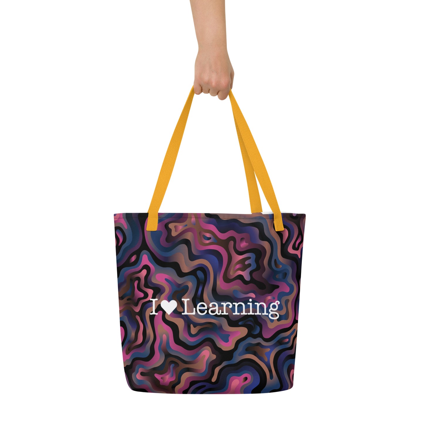 I <3 Learning Groovy Large Tote Bag