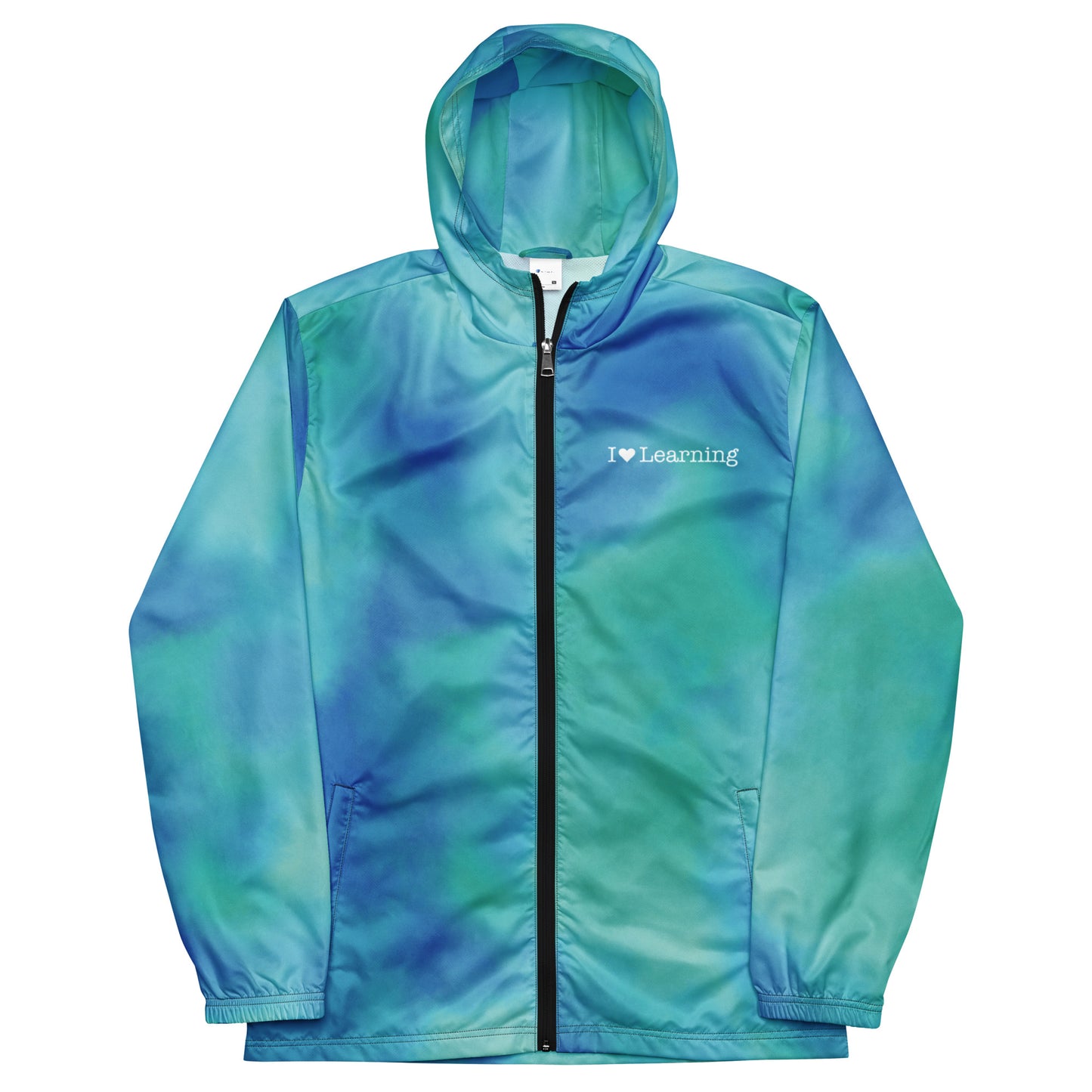 I Love Learning Tie-Dye Windbreaker