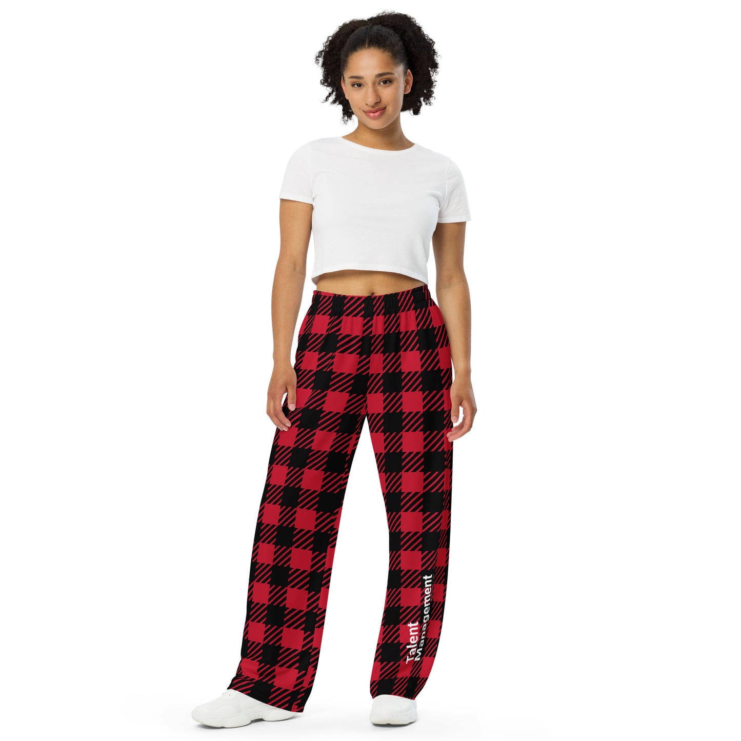 Talent Management Red Plaid Unisex Pajama Pants