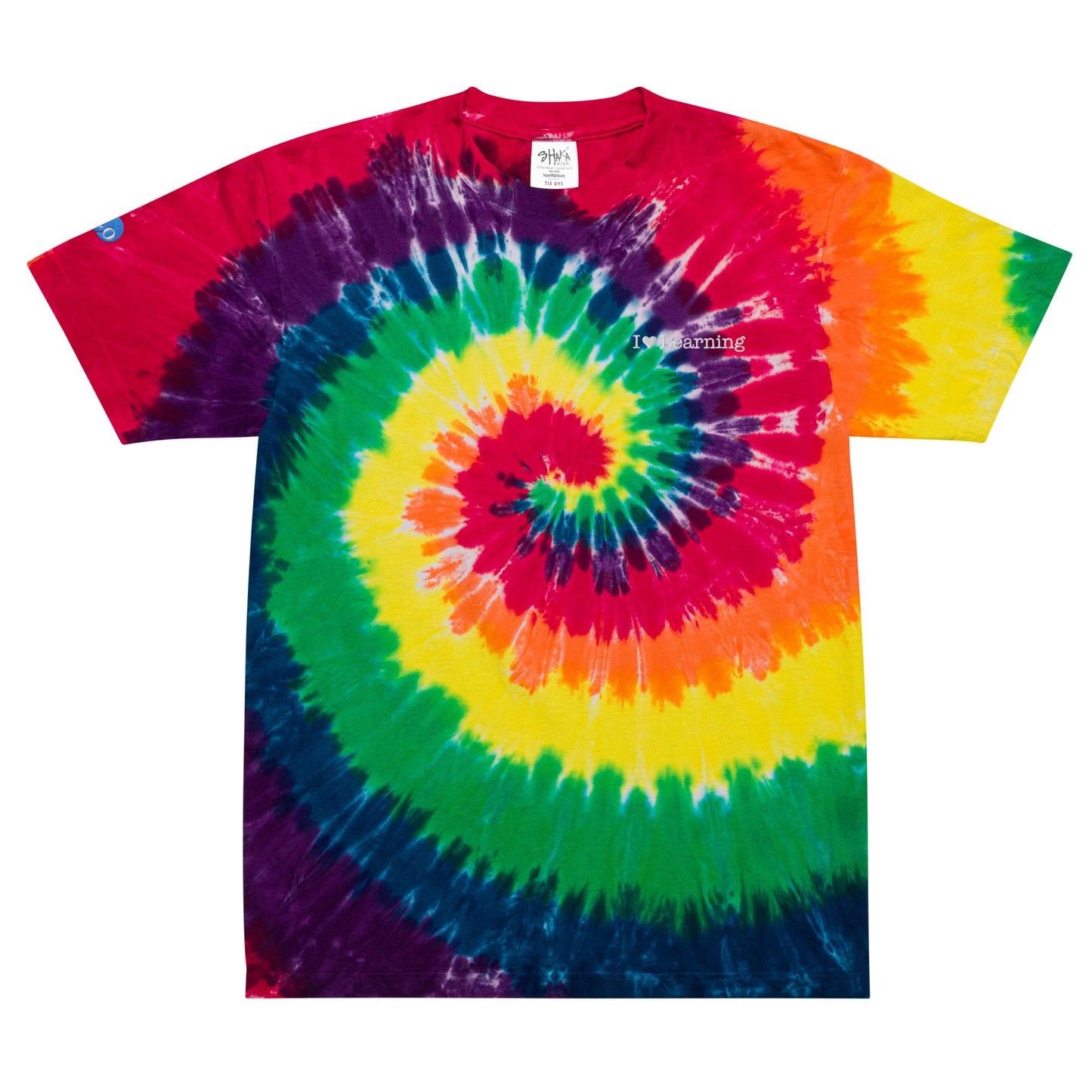 I <3 Learning Oversized Tie-Dye T-Shirt