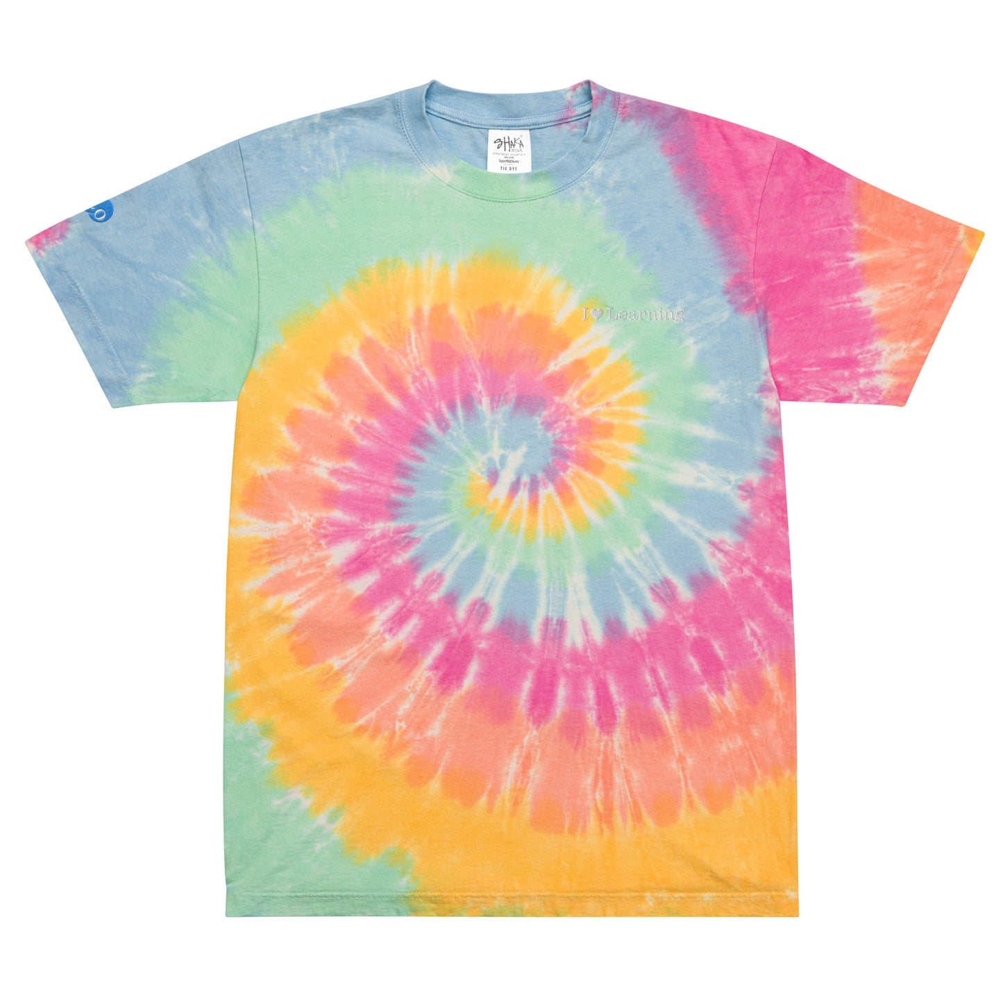 I <3 Learning Oversized Tie-Dye T-Shirt