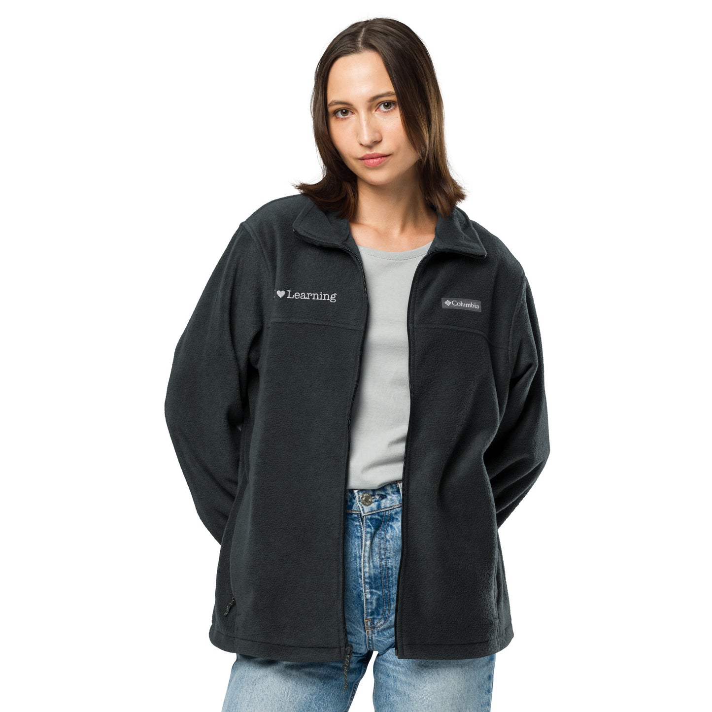 I Love Learning Unisex Columbia Fleece Jacket