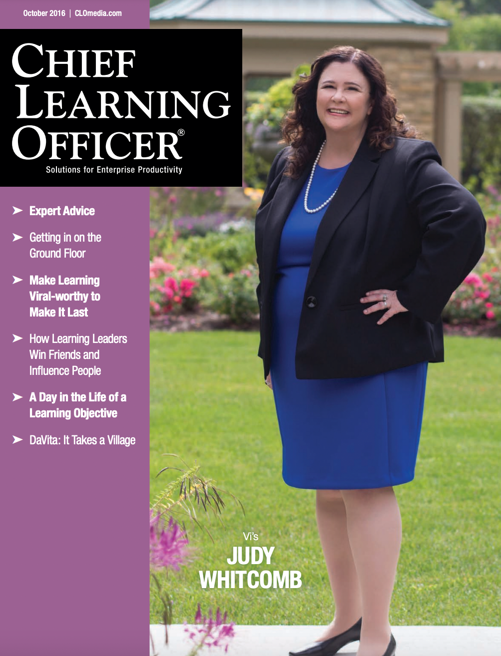 Chief Learning Officer – October 2016