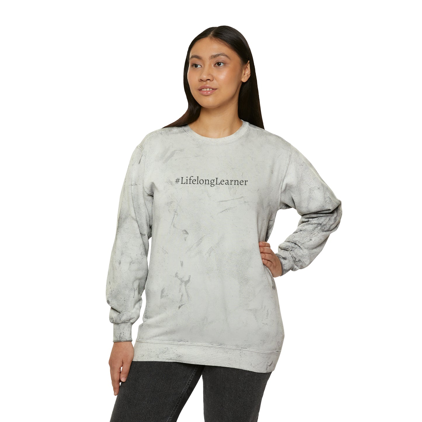 #LifelongLearner Color Blast Crewneck Sweatshirt