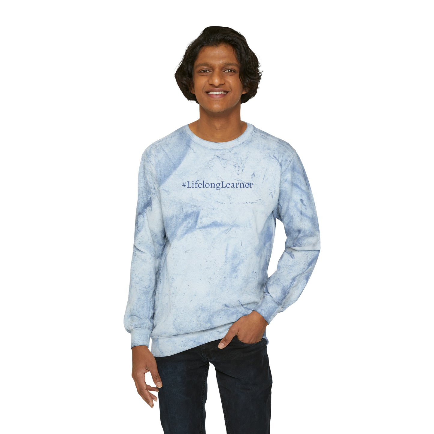 #LifelongLearner Color Blast Crewneck Sweatshirt