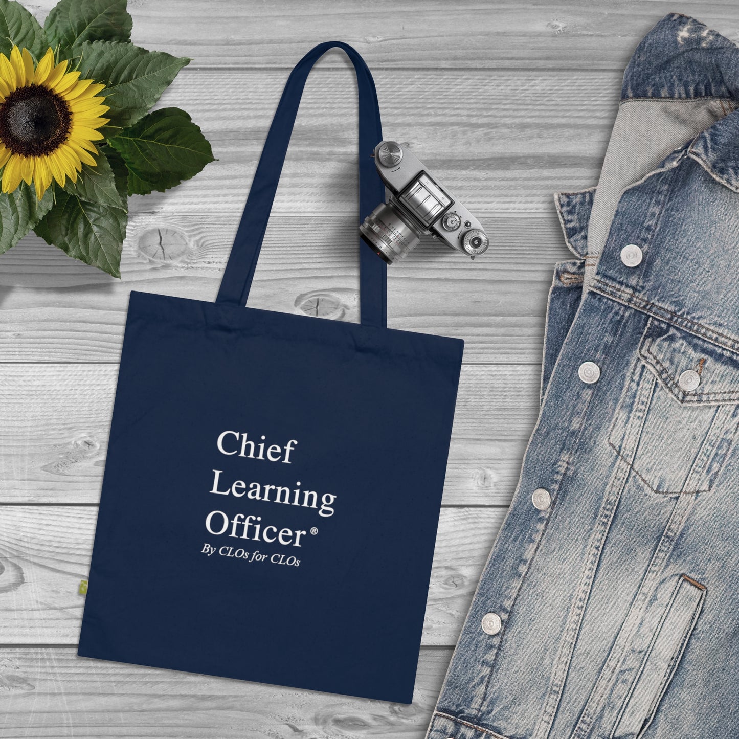 Chief Learning Officer Organic Cotton Tote Bag