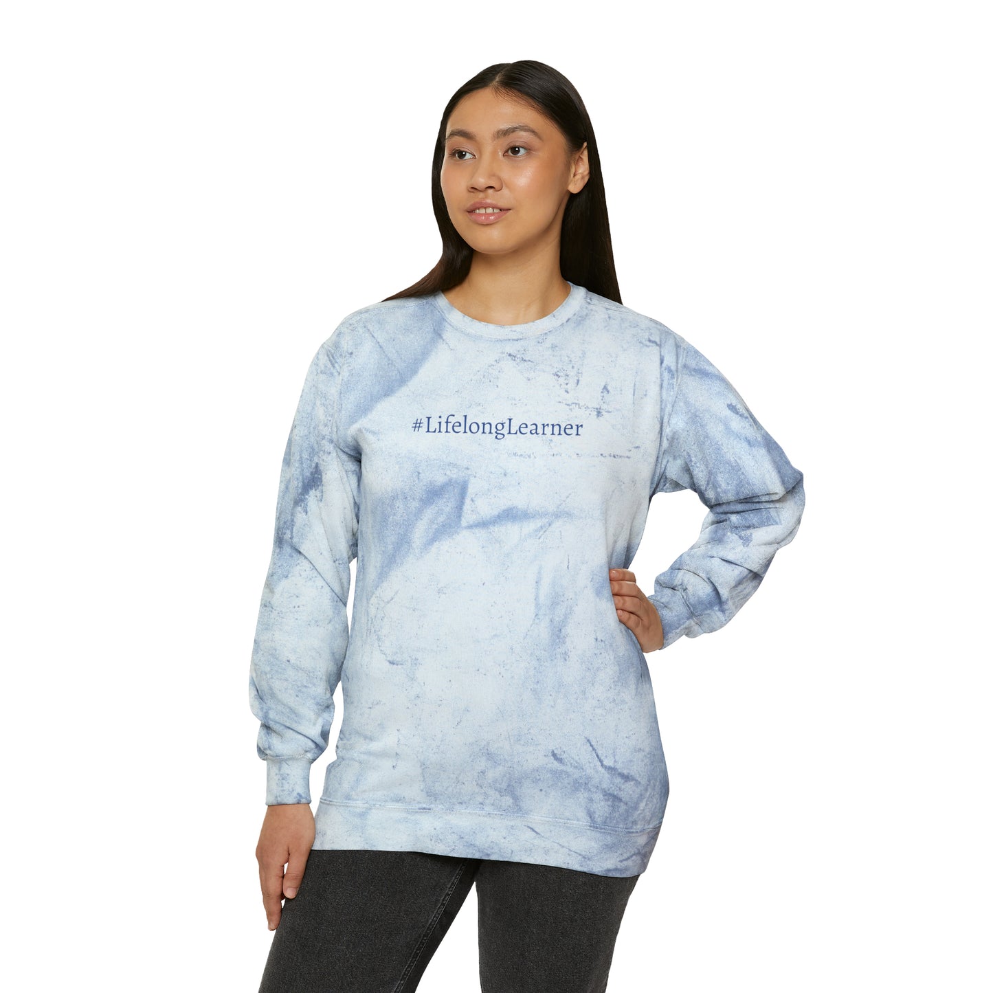 #LifelongLearner Color Blast Crewneck Sweatshirt