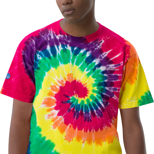 #LifeLongLearner Oversized Tie-Dye T-Shirt